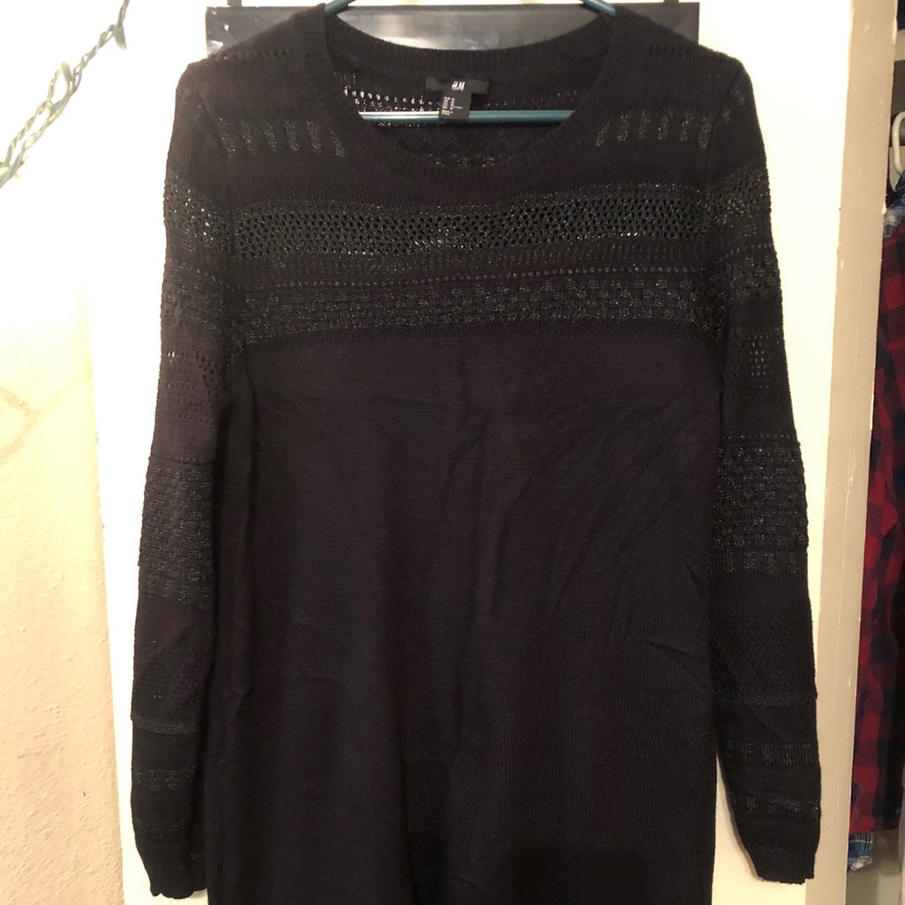 Black sweater dress